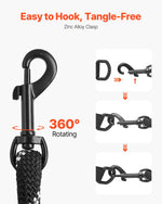 Pawvoo  Pet_store Rope Dog Leash, 6ft Heavy Duty Dog Leash With Comfortable PaddedLeashes, Collars