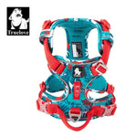 Pawvoo Pet Reflective Nylon Dog Harness No Pull  Dog Vest Safety Lead Walking