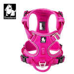 Pawvoo Pet Reflective Nylon Dog Harness No Pull  Dog Vest Safety Lead Walking